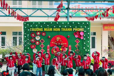 HOẠT ĐỘNG TRẢI NGHIỆM ĐÓN XUÂN BÍNH NGỌ TẠI TRƯỜNG MẦM NON THANH PHONG